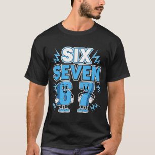 Grappige Meme 67 Zes Zeven 6 7 Italiaanse Brainrot T-shirt