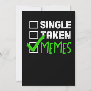 Grappige meme cadeau single genomen memes bedankkaart