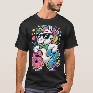 Grappige Meme Eenhoorn Meisjes Kinderen Zes Zeven  T-shirt
