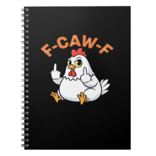 Grappige Meme F-Caw-F Kip Notitieboek