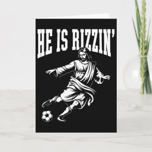 Grappige Meme God Christelijke Kerstmis Hij Is Riz Kaart