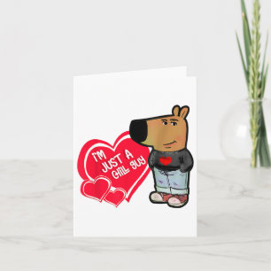 Grappige Meme Ik Ben Net Een Chill Guy Valentijnsk Kaart