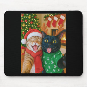 Grappige Meme Kat Maakt Een Selfie Kerstmis Xmas L Muismat