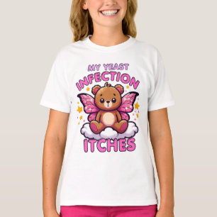 Grappige meme mijn schimmelinfectie jeukt rare Hum T-shirt