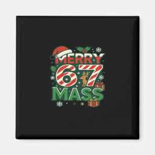 Grappige Meme Prettig 67 M Suikerstok Kerst Nummer Magneet