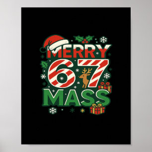 Grappige Meme Prettig 67 M Suikerstok Kerst Nummer Poster