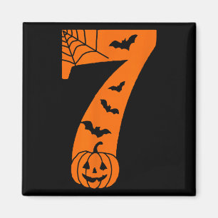 Grappige meme tekst nummer 7 6 7 Zes Zeven Hallowe Magneet