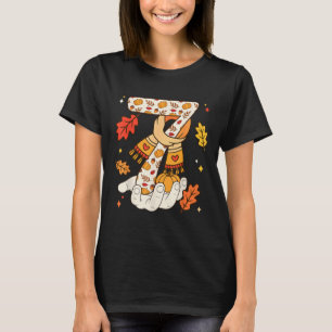 Grappige meme tekst nummer 7 6 7 Zes Zeven Kalkoen T-shirt