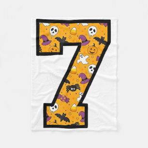 Grappige meme tekst nummer 7 Halloween 6 7 Zes Zev Fleece Deken