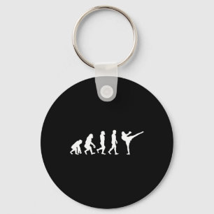 Grappige Mens Aap Gorilla Evolutie Karate Boksen K Sleutelhanger