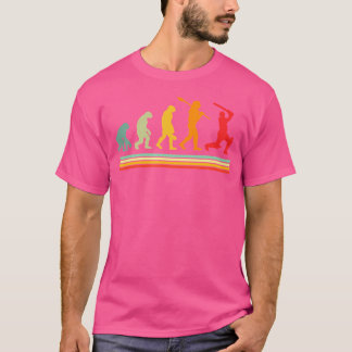 Grappige menselijke cricket evolutie Grappig crick T-shirt