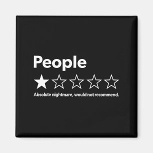 Grappige Mensen Eén Ster Review Sarcasme Introvert Magneet