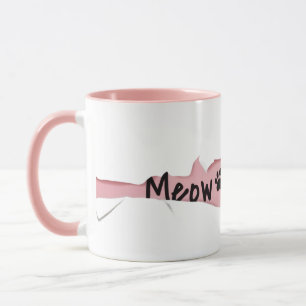 Grappige “Meow” Kat met Bril Design Mok