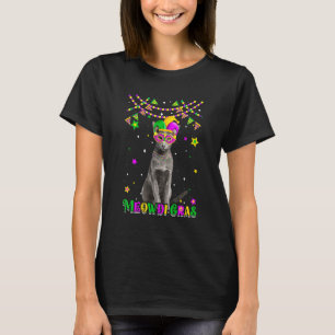 Grappige Meowdi Gras Oosterse Kat Mardi Gras Carna T-shirt