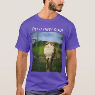 Grappige meowl Meme kat uil Meme brainrot gen Alph T-shirt