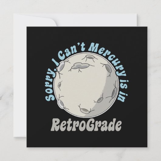 Grappige Mercurius Retrograde (Voorkant)
