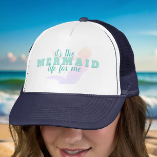 Grappige Mermaid Quote Trucker Hoed Trucker Pet
