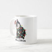 Grappige Merry Catmas Kat Koffiemok (Voorkant links)
