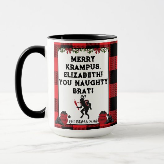 Grappige Merry Krampus Gepersonaliseerde Custom Ch Mok (Links)
