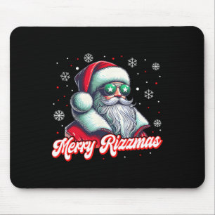 Grappige Merry Rizzmas Rizz Santa Claus Christmas  Muismat