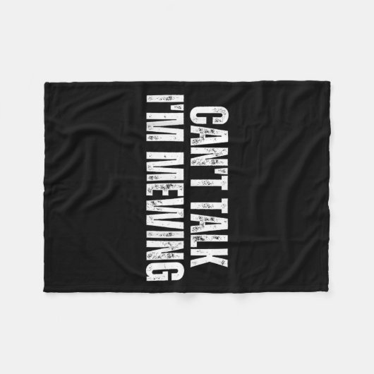 Grappige Mewing Design Mewing Techniek Kan Ik Niet Fleece Deken (Voorkant (Horizontaal))