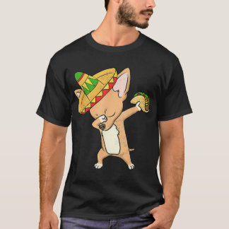 Grappige Mexicaanse Chihuahua Hond Taco Dabbing Ci T-shirt