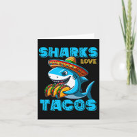 Grappige Mexicaanse Haai Eet Tacos Voedsel Haai Li