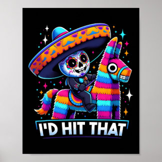 Grappige Mexicaanse partij Pinatas ik zou die Cinc Poster