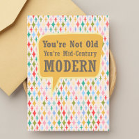 Grappige mid-century modern retro stralende ster