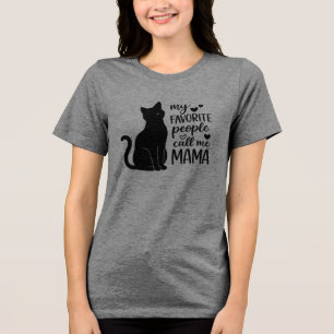 Grappige Mijn favoriete mensen noemen me MAMA Zwar Tri-Blend Shirt
