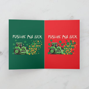 Grappige "Mijn Geluk op de Proef Stellend" St. Pat Kaart
