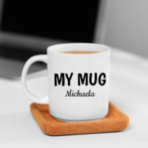 Grappige "Mijn Mok" in Cool Lettertype
