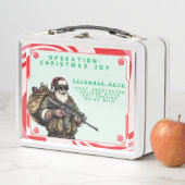 Grappige Militair/Kerstman (In situ)