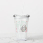 Grappige Militair/Kerstman Acryl Drinkbeker (Achterkant)