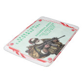 Grappige Militair/Kerstman Badmat (Gekanteld)