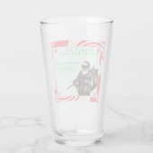 Grappige Militair/Kerstman Glas (Achterkant)