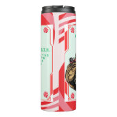 Grappige Militair/Kerstman Thermosbeker (Achterkant)