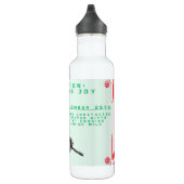 Grappige Militair/Kerstman Waterfles (Rechts)