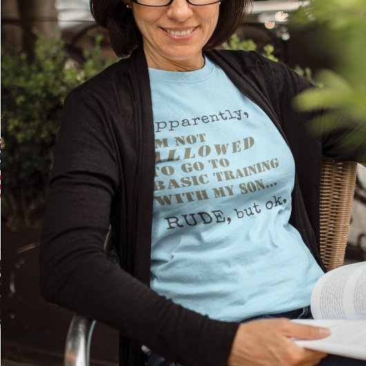 Grappige Militaire Moeder Basis Training Going Awa T-shirt