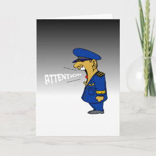 Grappige militaire vrouw die je mist kaart