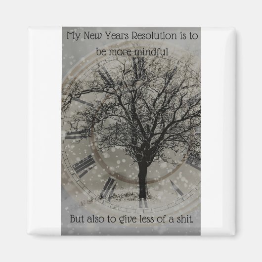 Grappige mindfulness magneet (Voorkant)