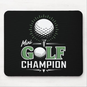 Grappige Mini Golf Miniatuur Golf Kampioen Golfer Muismat