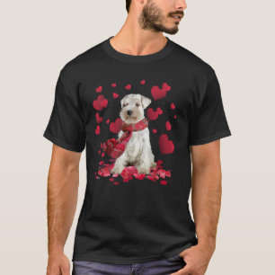 Grappige Miniatuur Schnauzer Hartjes Sjaal Valenti T-shirt