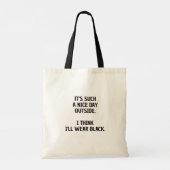Grappige minimalistische Canvas tas voor modieus M (Achterkant)