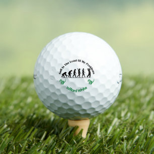 Grappige minste problemen Monogram genaamd zwart g Golfballen