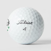 Grappige minste problemen Monogram genaamd zwart g Golfballen (Logo)