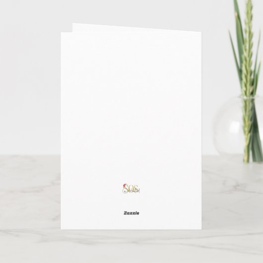 Grappige Mint Groene Custom Name Sobriety Kerst Kaart (Achterkant)