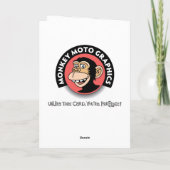 Grappige Mistletoe Kerstmis Feestdagen Kaart (Achterkant)