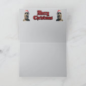 Grappige Moai Kerstmis Kaart (Binnen)