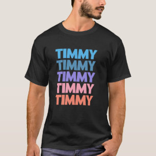 Grappige moderne herhaalde tekst ontwerp voornaam t-shirt